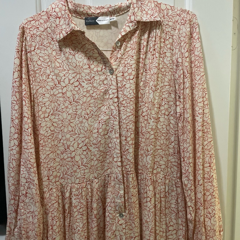 Piper & scoot Long sleeved maxi dress.